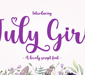 July-Girl-Font