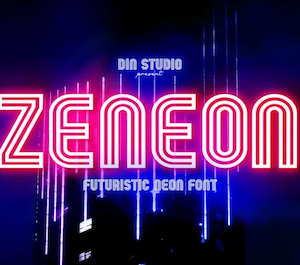 Zeneon-Font